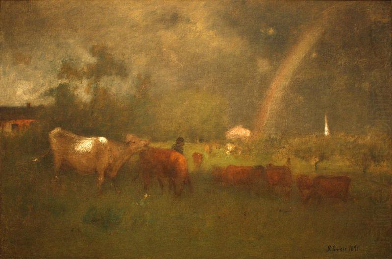 George Inness Shower on the Delaware River china oil painting image